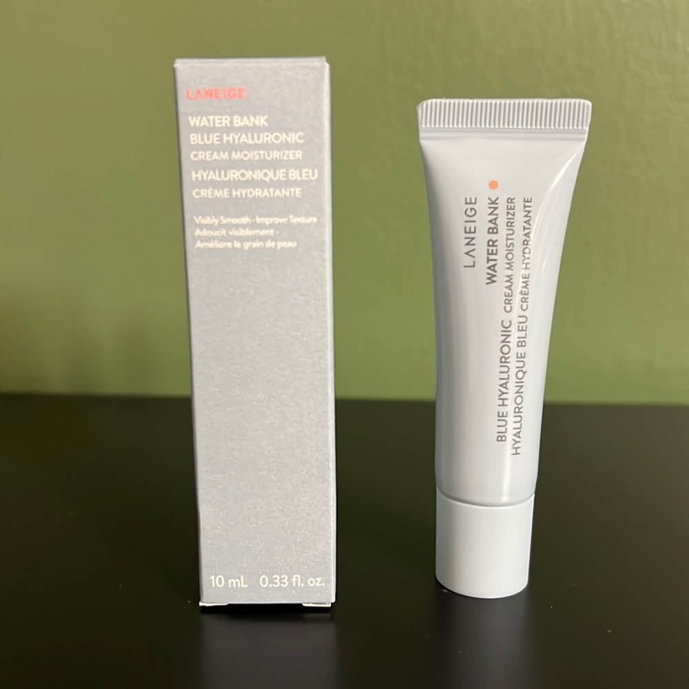 NIB Laneige water bank blue hyaluronic cream 
moisturizer